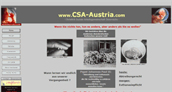 Desktop Screenshot of csa-austria.com